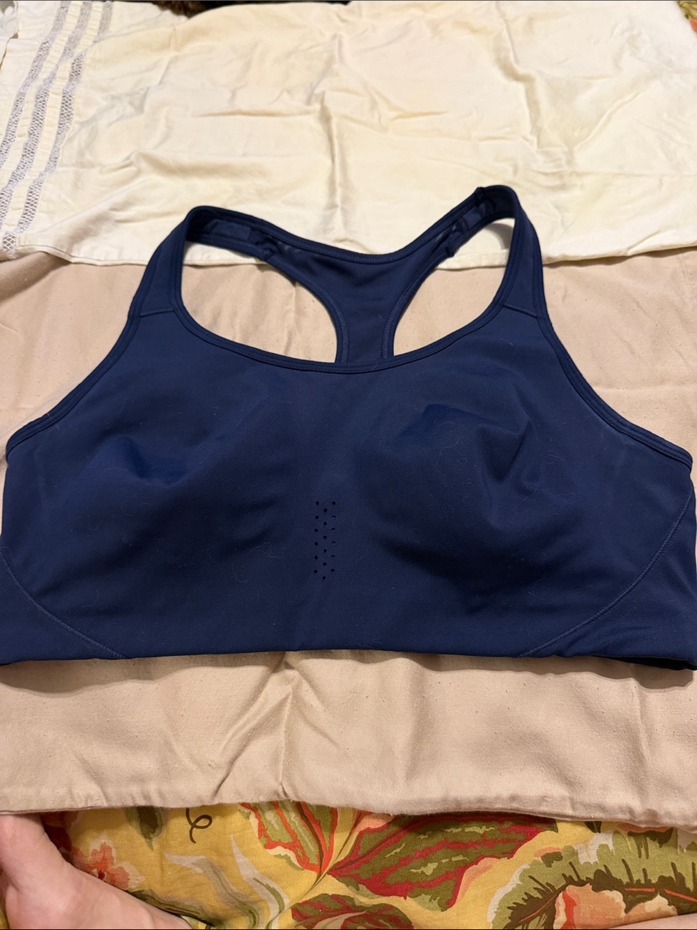 Avia Navy Racerback Sports Bra - Seamless Support